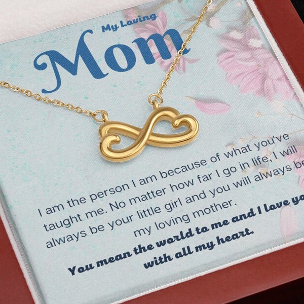 Forever Love Muttertag Halskette, Unendlichkeit Herzen, Muttertag Schmuck, Muttertag Halskette, Muttertag Geschenk von Tochter
