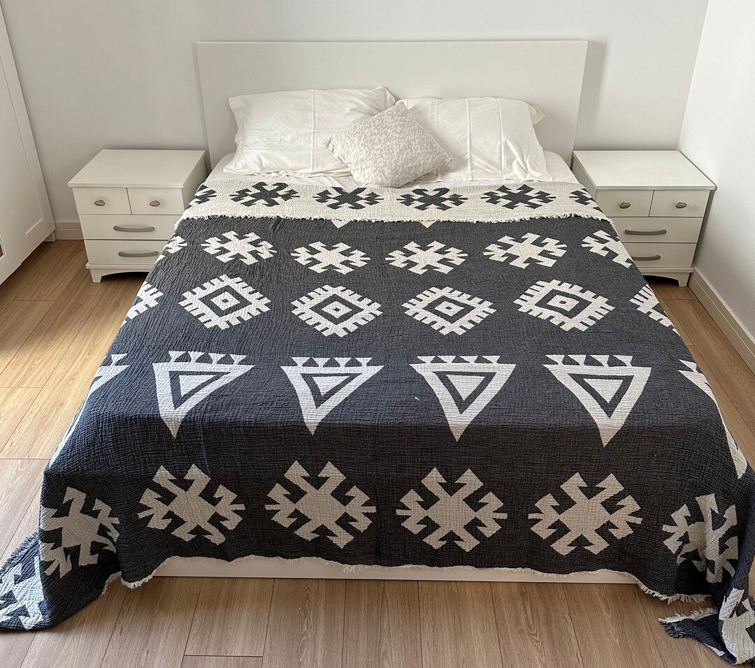 4 Layers Muslin Blanket, Queen Size Cotton Blanket,king Size Cotton