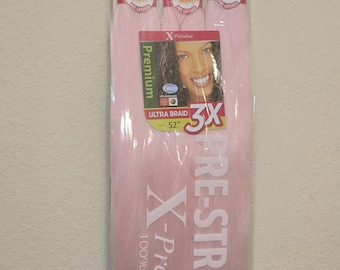 Color BabyPink - X-pression Xpression Expression - Outre 3X Xpression Cabello preestirado para trenzar de 52"
