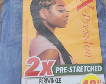 Color Periwinkle - X-pression Xpression Expression 48" Cabello trenzado 2X preestirado