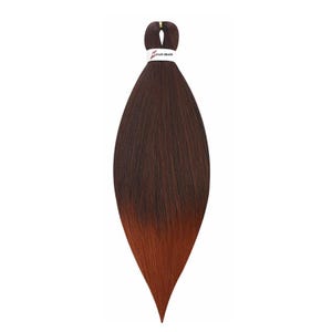 Color 1B350 - Easy Braiding Hair Pre Stretched Braiding Hair Prestretched Synthetic Braiding Hair  Yaki Straight Hair 26&quot;