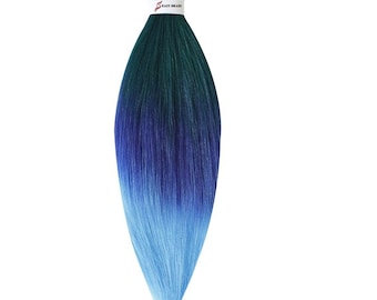 Color M7 - Cabello trenzado fácil Cabello trenzado preestirado Cabello trenzado sintético preestirado Cabello liso Yaki de 26"