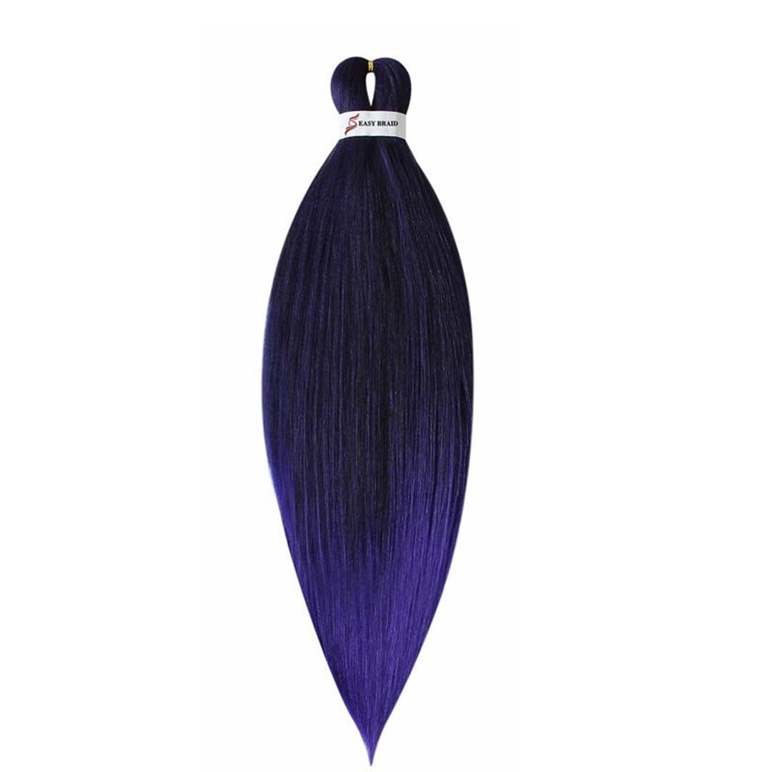 Color 1BF4- Easy Braiding Hair Pre Stretched Braiding Hair Prestretched ...