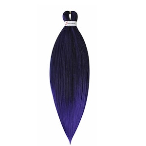 Color 1BF4- Easy Braiding Hair Pre Stretched Braiding Hair Prestretched Synthetic Braiding Hair  Yaki Straight Hair 26&quot;