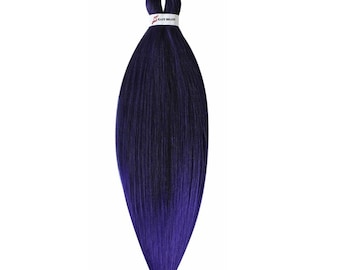 Color 1BF4 - Cabello trenzado fácil Cabello trenzado preestirado Cabello trenzado sintético preestirado Cabello liso Yaki de 26"
