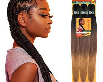 Color 3T2/30/27 - X-pression Xpression Expression 58" Braiding hair 3X Pre-Stretched