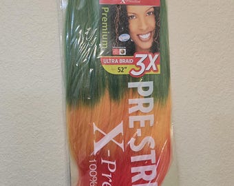 Color RASTA - X-pression Xpression Expression - Outre 3X Xpression - Cabello preestirado para trenzas de 52"