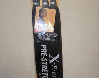 Color 1B - X-pression Xpression Expression 58" Cabello trenzado 3X preestirado