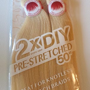 Color Gold - X-pression Xpression Expression - Outre Braid Hair Twisted Up DIY Pre-stretched Braid  2X 50″