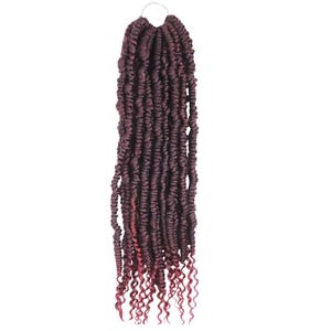 Color BUG - Twist Crochet Braids, Bomb Twist,Pre-looped Passion Twist Crochet Hair Ombre Spring Twist Synthetic Braiding Hair Extensions 18&quot;