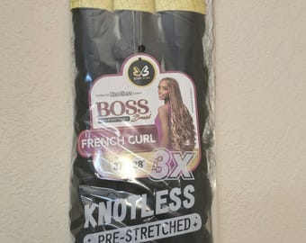 Color 1 - Bobbi Boss Boss - Trenzas preestiradas 3X, cabello para trenzas francesas sin nudos, 28"