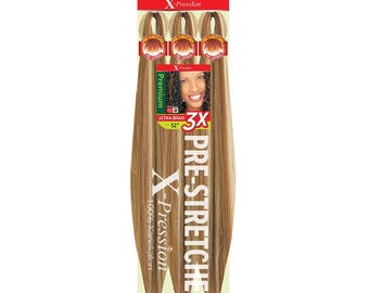 Color M27/30/613 - X-pression Xpression Expression - Cabello trenzado preestirado Outre 3X Xpression de 52"