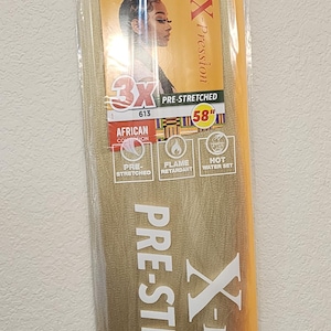 Color 613 - X-pression Xpression Expression 58&quot; Braiding hair 3X Pre-Stretched