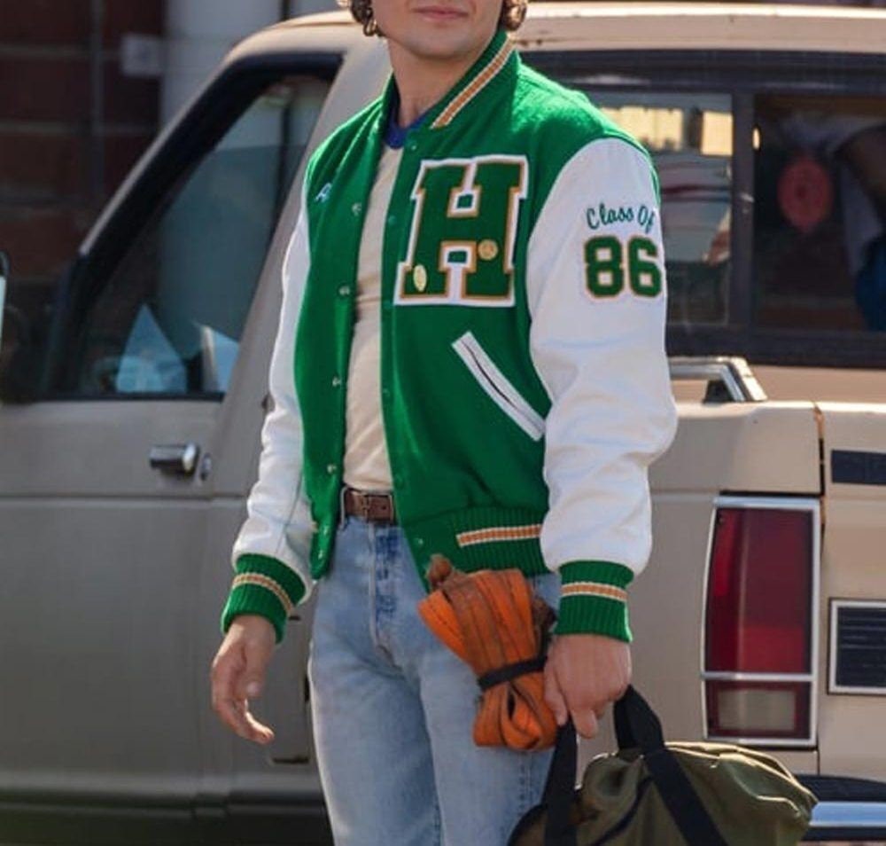 RIZNA INC  Men's Fashion Varsity Baseball Jacket with Genuine