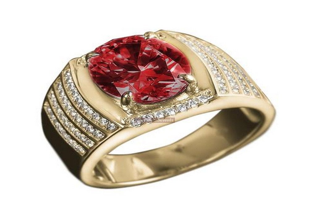 Garnet Signet Ring Jewellery Rings Statement Rings Size Q 