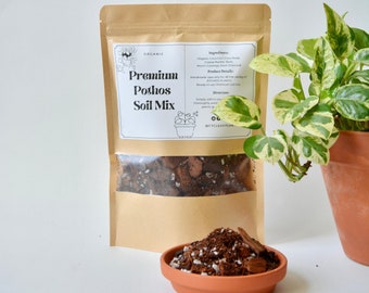 Premium Pothos Potting Mix - Organic, Chunky Blend for Thriving Vines |  Hand-mixed Soil for Pothos Plants | Cycle of Plant - Etsy Denmark