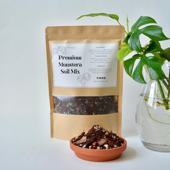Premium Monstera Chunky Potting Mix - Hand Mixed with Organic Ingredients | Ideal for Monstera Plants | Cycle of Plant