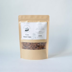 front picture of the packaging, our coconut husk is vegan and cruelty free.