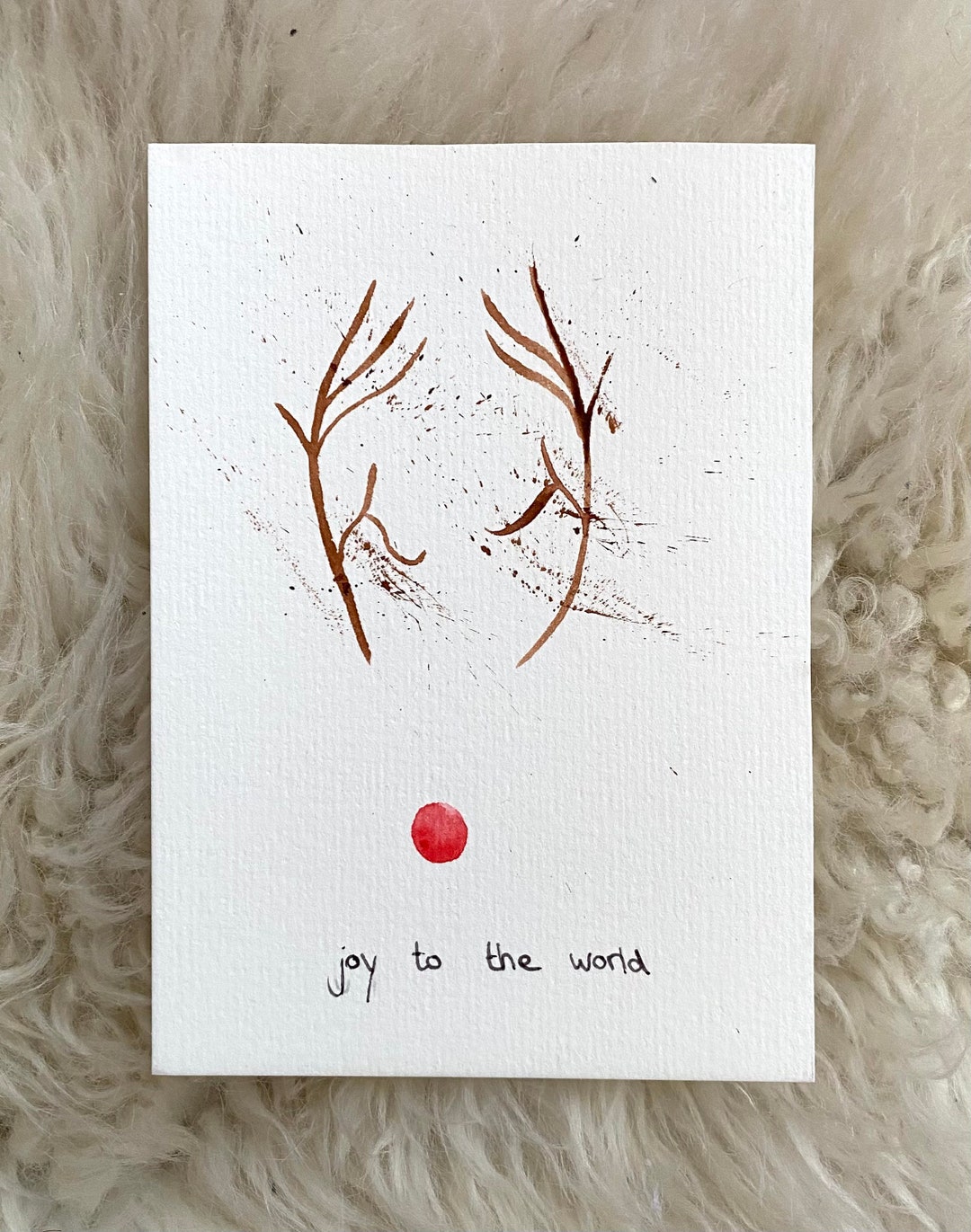 Christmas Card Ruddph Christmas Card Rudolph - Etsy