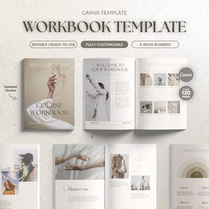 Canva Editable Workbook Template, Ultimate Ebook for Course Creators & Coaches, Aesthetic and Fully Editable, Customizable Template, Digital