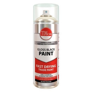 Timco Gloss Black Finishing Paint 380ml