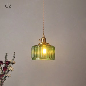 Modern Japanese Pendant Lamp vintage CLEAR Ramekin - Etsy