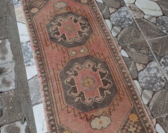 2x3,Oushak rug, vintage rug,Pink rug, kitchen rug,Turkish rug, Handmade rug,entryway rug,doormat, doormat rug,decor rug,2x3