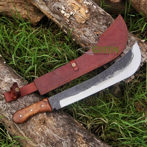 Bowie Knife ,Custom Knives ,Hunting Machete knife Machete De Calderon , Fix blade Knife,Handmade Gurkha Knife Camping knife Anniversary gift