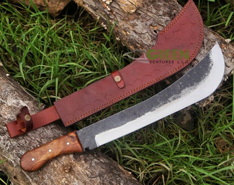 Bowie Knife ,Custom Knives ,Hunting Machete knife Machete De Calderon , Fix blade Knife,Handmade Gurkha Knife Camping knife Anniversary gift