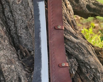 Bowie machete Knife , Custom Knives , Hunting Machete knife, kukri , Fix blade Knife, Handmade Gurkha Knife Camping knife Anniversary gift