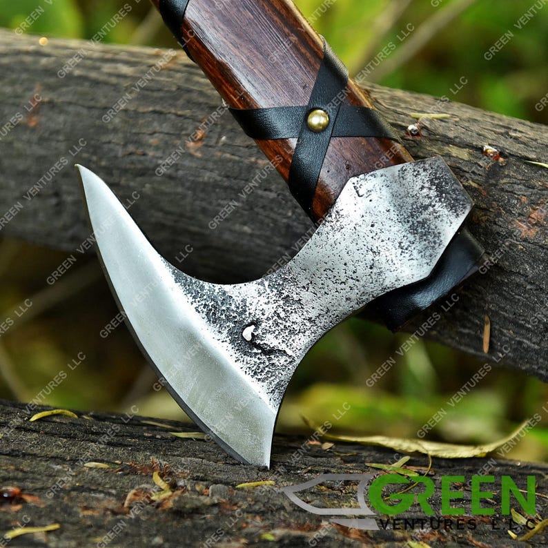 Hand Forged Viking Axe: Personalized Carbon Steel Hatchet - Etsy
