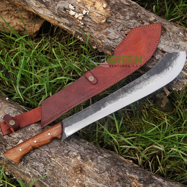 Machete, hunting machete, Kukri  Bowie Machete Knife in 1085 Steel, Ogun Machete, Machete De Calderon, Fixed Blade Knife, Groomsmen gift