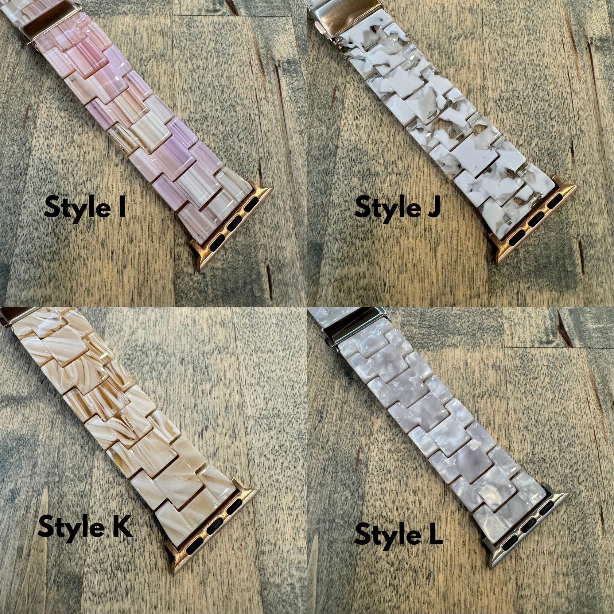 Vivid Pattern Resin Apple Watch Band Light Weight 38 40 41