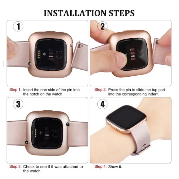 Fitbit versa band pins sale