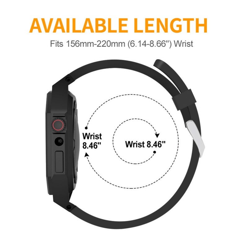 SS1 Series Luxury Apple Watch Case Band 45mm 44mm Silicone Etsy