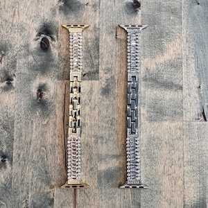 Crystal Jewelry Apple Watch Band: Elegant Stainless Steel Bracelet