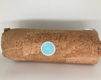 round cork pencil case handmade