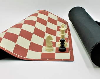 Scacchi + Scacchiera da torneo, completo con Borsa
