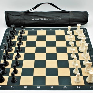 Scacchi + Scacchiera da torneo, completo con Borsa &quot;Zebop&quot;