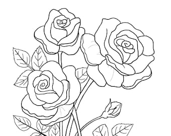Printable Floral coloring sheets | coloring pages | adult coloring pages | kids coloring pages | coloring flowers