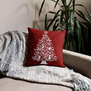 Beautiful Premium Pillow for Christmas in red