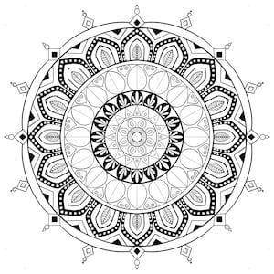 Mandala Printable coloring sheet, coloring pages, kids coloring pages, kids summer activity, pattern art, adult coloring pages, folk art
