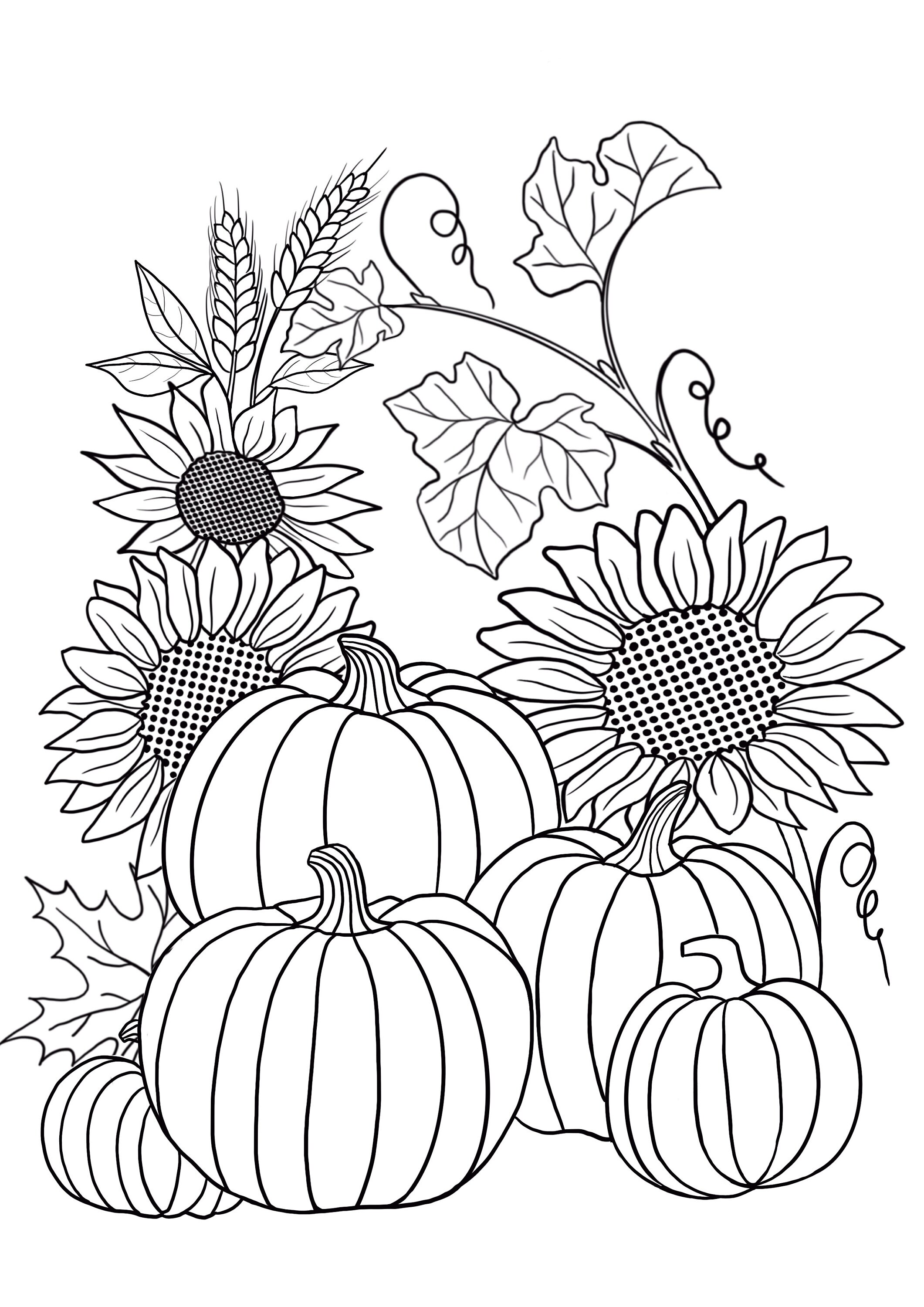 Fall Coloring Pages Fall Coloring Pages