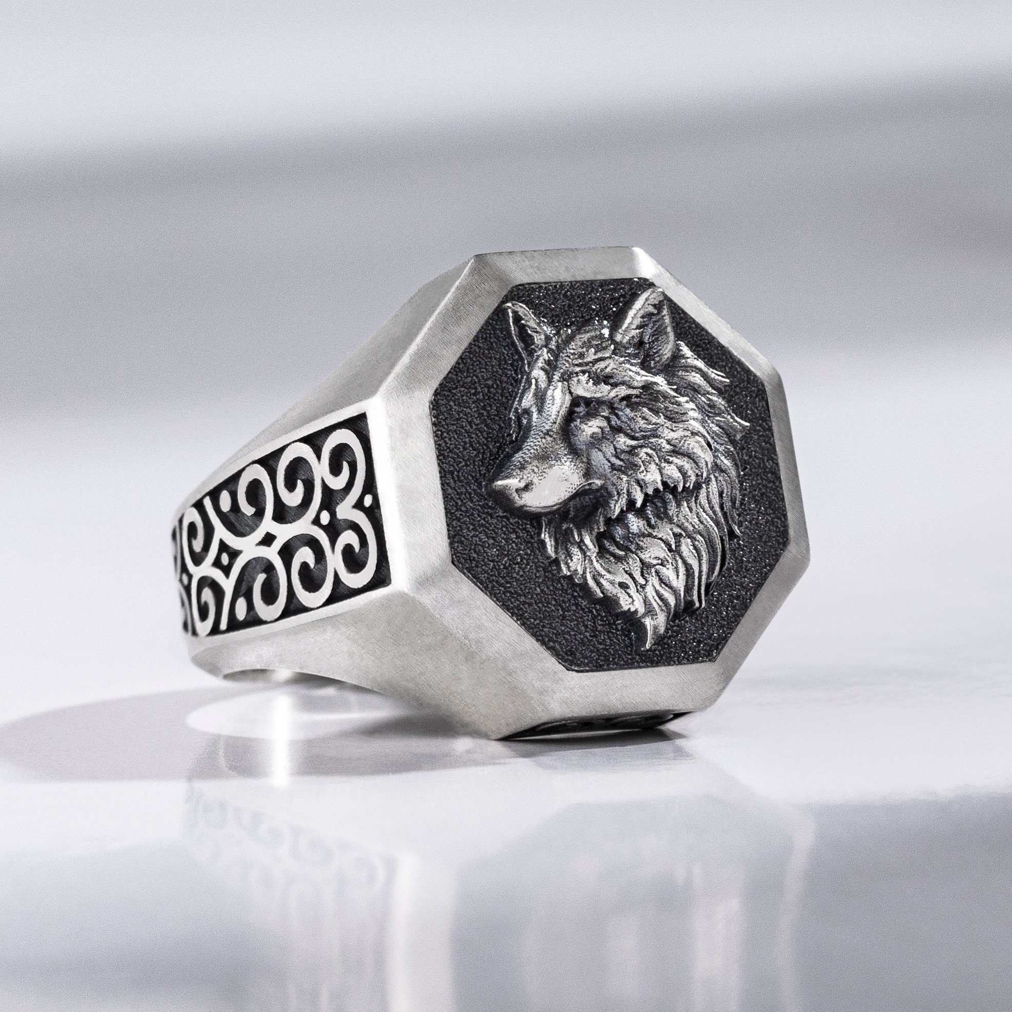 PikaLF Wolf Ring for Men, Retro Wolf Totem Rings, Cross India | Ubuy