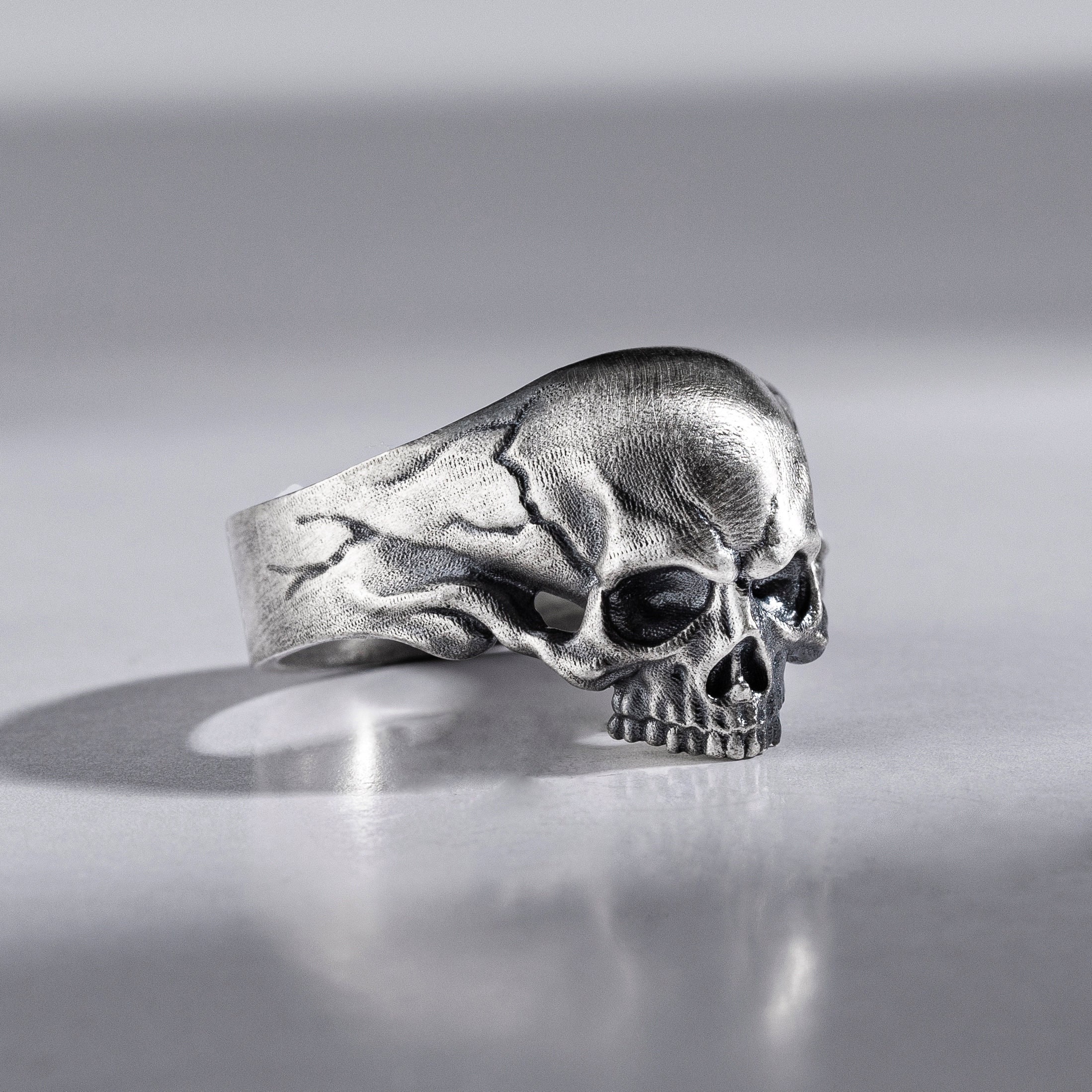 Ring Skull, 925 Silver Skull Ring