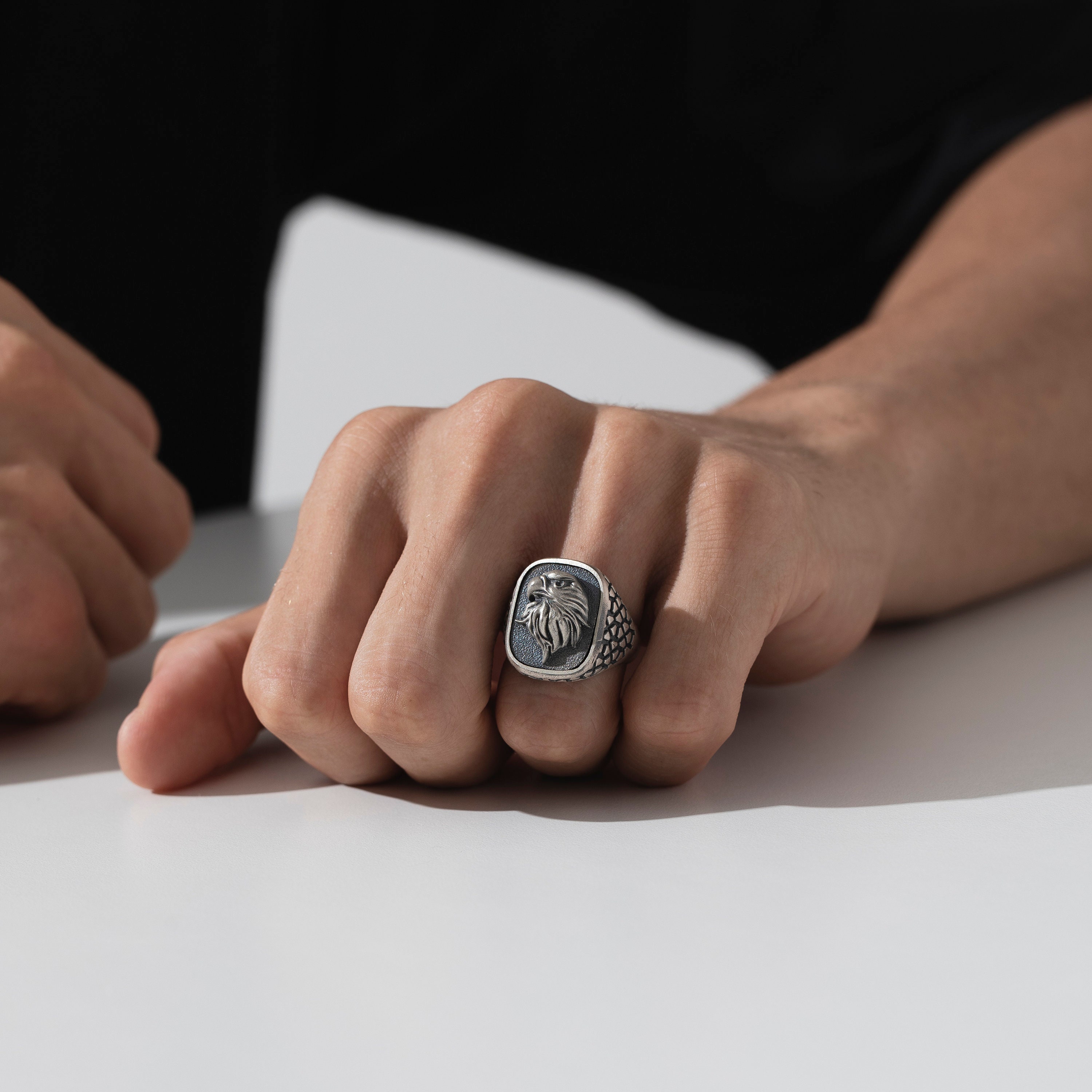 Hand-Engraved Eye Signet Ring – MAC Designs