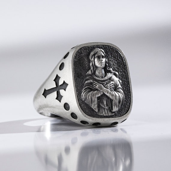 Religious signet ring discount