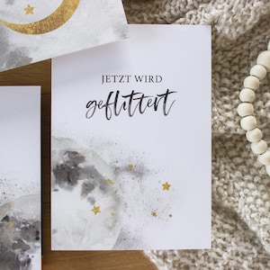 20 Meilensteinkarten für eure Hochzeit MOND – inkl. Geschenkbox