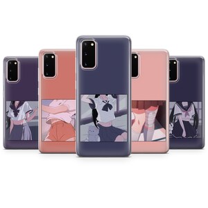 May include: Set of five phone cases featuring different anime characters. Each case is clear and has a different design. The cases are all for Samsung Galaxy S20 phones.