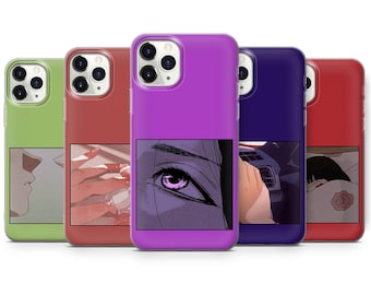 Anime Phone Case Aesthetic Cover fit for iPhone 16 Pro Max, 15 Plus, 14, 13, 12, 11, XS & Samsung S24, S23, A55, A54, Pixel 9 Pro, 8